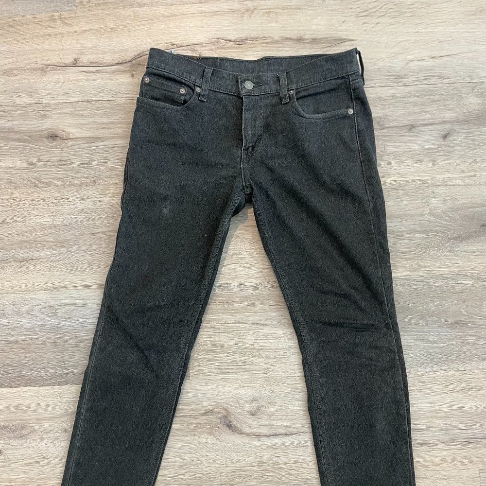 Levi's 511 Denim Gray Slim Fit Men's Jeans 30x30 - measures 30x28